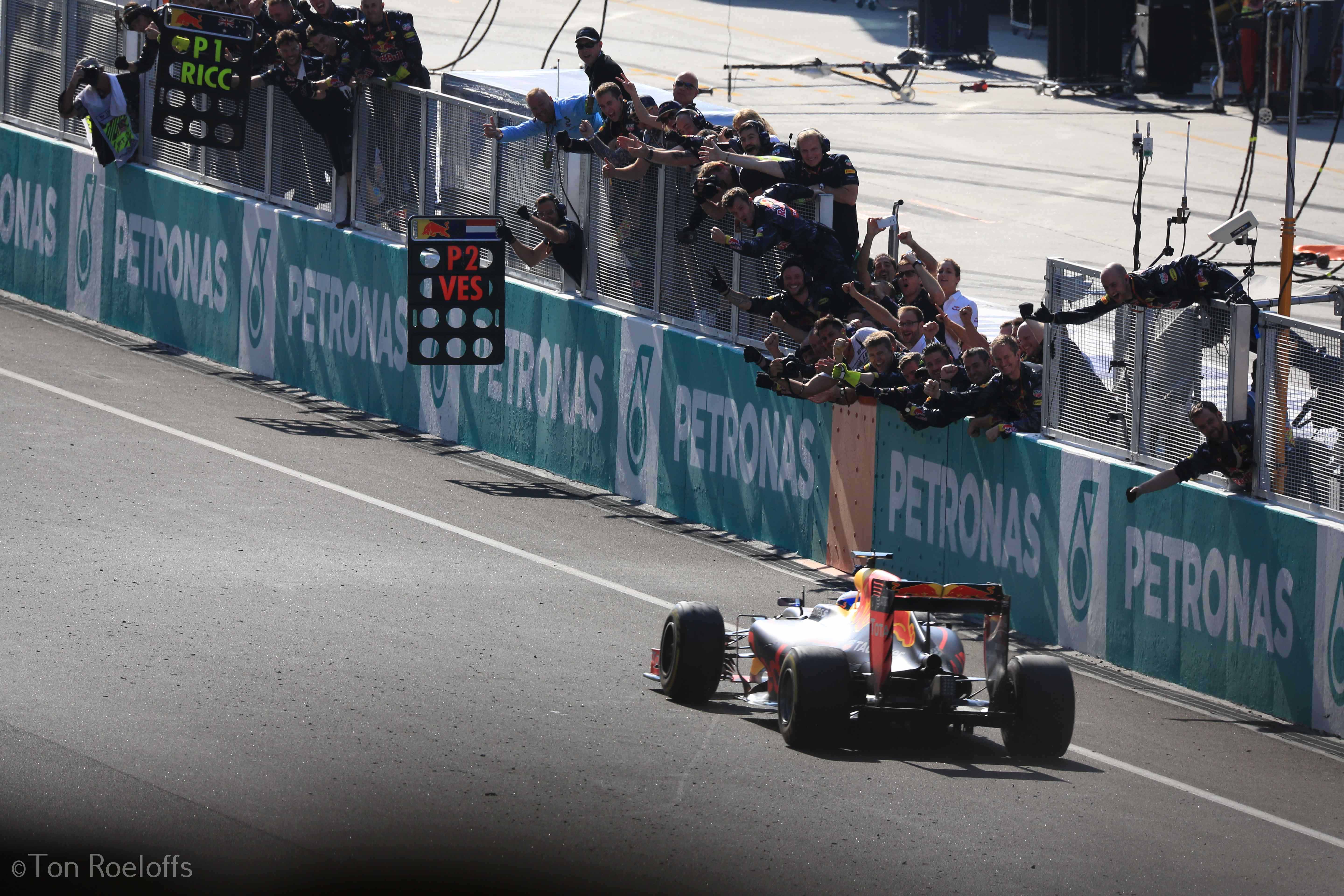 Verstappen pitbox